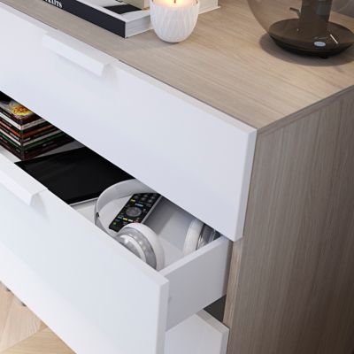 Tiroir blancs GoodHome Atomia H. 18,5 x L. 49,7 x P. 30 cm vendu par 2
