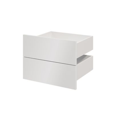 Tiroir blancs GoodHome Atomia H. 18,5 x L. 49,7 x P. 39 cm vendu par 2