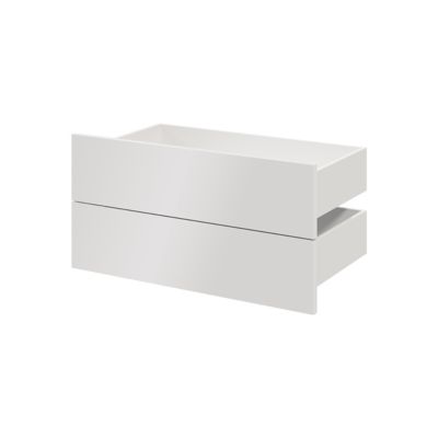 Tiroir blancs GoodHome Atomia H. 18,5 x L. 74,4 x P. 39 cm vendu par 2