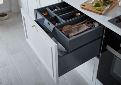 Tiroir de cuisine Garcinia GoodHome Soto gris anthracite H. 10,8 cm x L. 60 cm