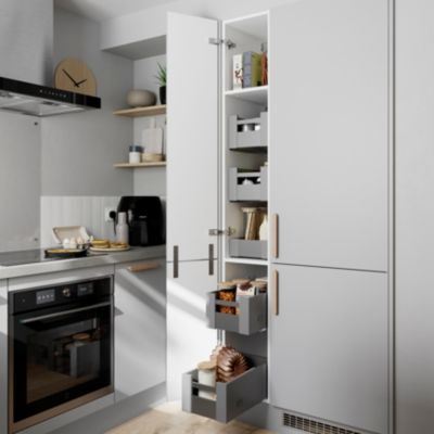 Tiroir de cuisine GoodHome Soto Anthracite l. 30 cm