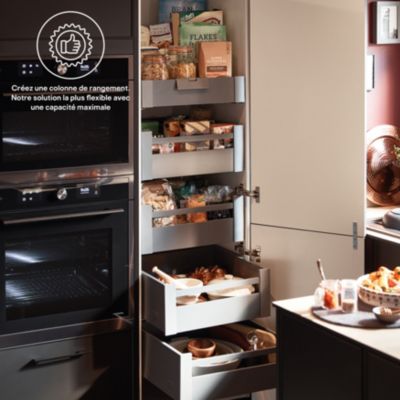 Tiroir de cuisine GoodHome Soto Anthracite l. 30 cm