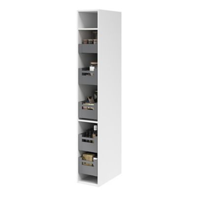 Tiroir de cuisine GoodHome Soto Anthracite l. 30 cm