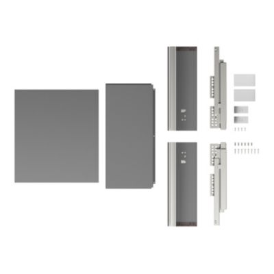 Tiroir de cuisine GoodHome Soto anthracite l. 40 x P. 27 cm