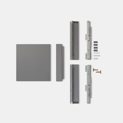 Tiroir de cuisine GoodHome Soto Anthracite l. 50 cm