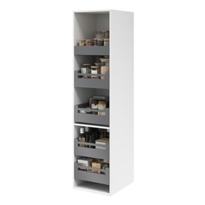 Tiroir de cuisine GoodHome Soto Anthracite l. 50 cm