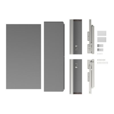 Tiroir de cuisine GoodHome Soto anthracite l. 60 x P. 27 cm