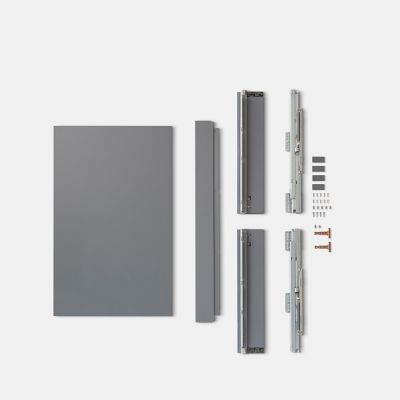 Tiroir de cuisine GoodHome Soto Anthracite l. 80 cm