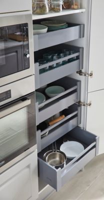 Tiroir de cuisine GoodHome Soto gris anthracite H. 10,8 cm x L. 60 cm