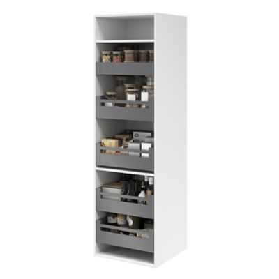 Tiroir de cuisine GoodHome Soto gris anthracite H. 10,8 cm x L. 60 cm