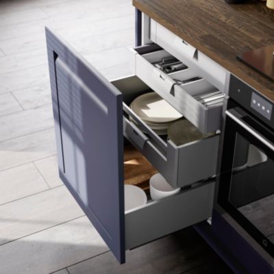 Tiroir de cuisine GoodHome Soto gris anthracite H. 10,8 cm x L. 60 cm
