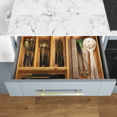 Tiroir de cuisine GoodHome Soto gris anthracite H. 10,8 cm x L. 60 cm
