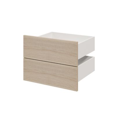 Tiroir effet chêne GoodHome Atomia H. 18,5 x L. 49,7 x P. 39 cm vendu par 2