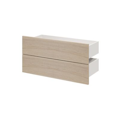 Tiroir effet chêne GoodHome Atomia H. 18,5 x L. 74,4 x p 30 cm vendu par 2