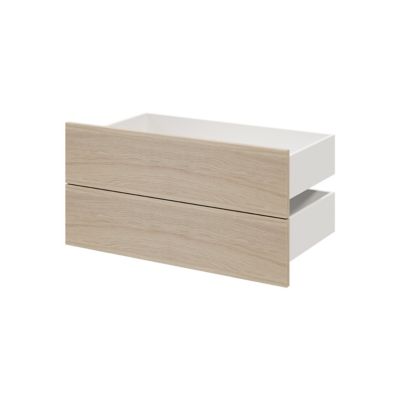Tiroir effet chêne GoodHome Atomia H. 18,5 x L. 74,4 x P. 39 cm vendu par 2