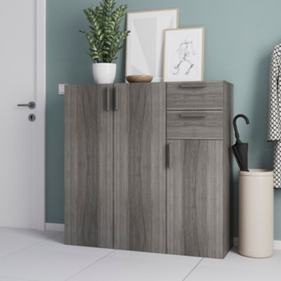 Tiroir effet chêne grisé GoodHome Atomia H. 18,5 x l. 37,2 x P. 30 cm vendu par 2