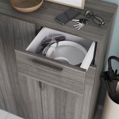 Tiroir effet chêne grisé GoodHome Atomia H. 18,5 x l. 37,2 x P. 30 cm vendu par 2