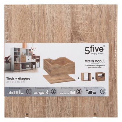 Paris Prix Five Simply Smart - Organiseur Coulissant 31cm Naturel