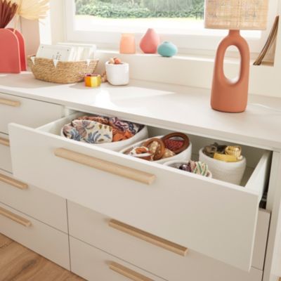 Tiroir GoodHome Atomia beige cachemire H. 18,5 x l. 74,7 x P. 39 cm vendu par 2