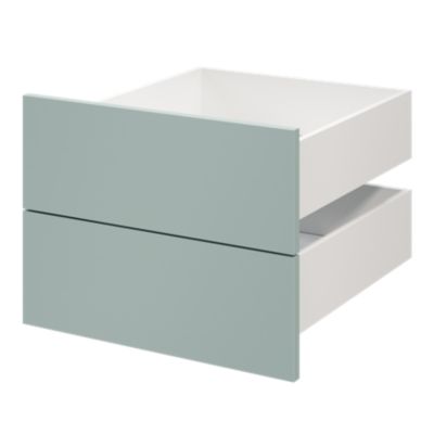Tiroir GoodHome Atomia bleu aqua H. 18,5 x l. 49,7 x P. 50 cm vendu par 2