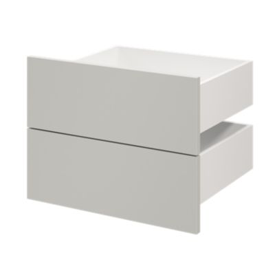 Tiroir GoodHome Atomia gris clair H. 18,5 x l. 49,7 x P. 39 cm vendu par 2