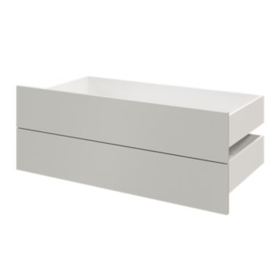 Tiroir GoodHome Atomia gris clair H. 18,5 x l. 99,7 x P. 50 cm vendu par 2