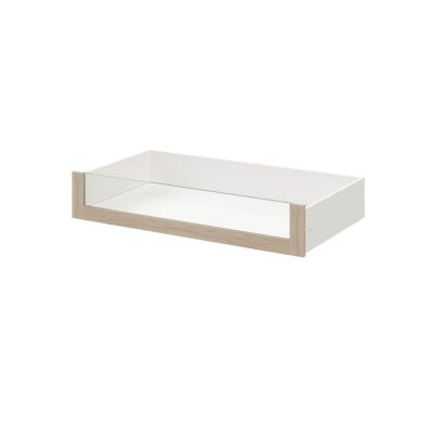 Tiroir intérieur avec façade verre effet chêne GoodHome Atomia H. 17 x L. 93,7 x P. 50 cm