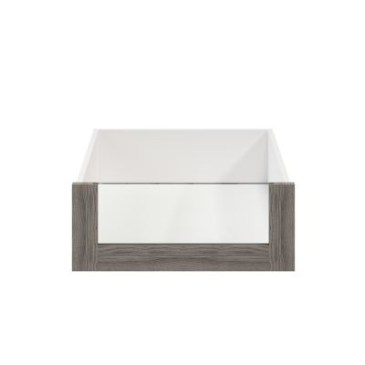 Tiroir intérieur avec façade verre effet chêne grisé GoodHome Atomia H. 17 x L. 46,4 x P. 50 cm
