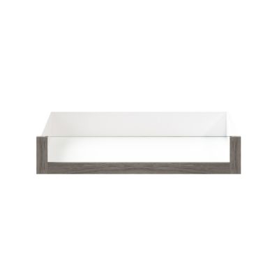 Tiroir intérieur avec façade verre effet chêne grisé GoodHome Atomia H. 17 x L. 93,7 x P. 50 cm