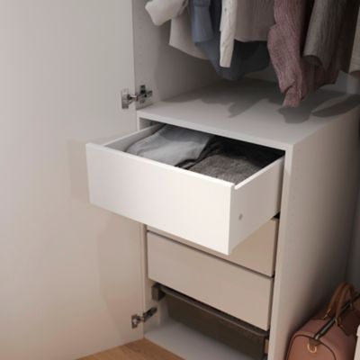 Tiroir intérieur blanc GoodHome Atomia H. 17 x L. 46,4 x P. 50 cm