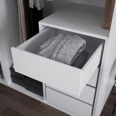 Tiroir intérieur blanc GoodHome Atomia H. 17 x L. 46,4 x P. 50 cm