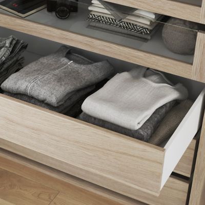 Tiroir intérieur effet chêne GoodHome Atomia H. 17 x L. 33,9 x P. 39 cm