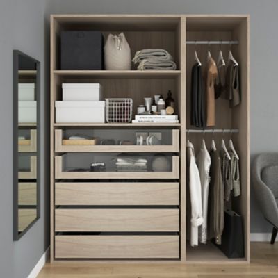 Tiroir intérieur effet chêne GoodHome Atomia H. 17 x L. 93,7 x P. 50 cm