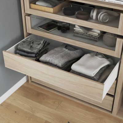 Tiroir intérieur effet chêne GoodHome Atomia H. 17 x L. 93,7 x P. 50 cm