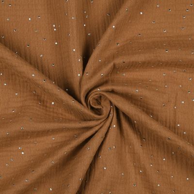 Tissu double gaze Brillegaze 135cm 120g camel