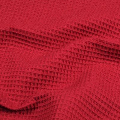 Tissu nid d'abeille Spa 152cm 230g rouge