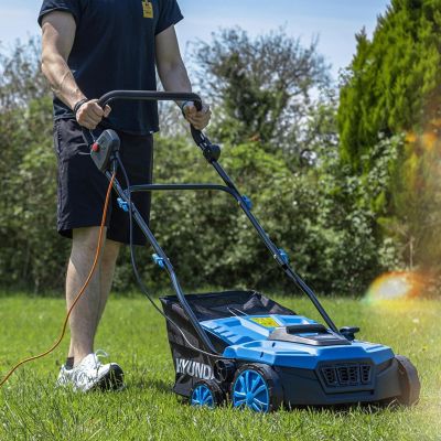 Titre : Scarificateur electrique 2 en 1 1600W Aerateur de pelouse 36 cm avec sac 45L