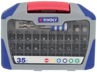 Tivoly - Coffret 35 pcs embouts de vissage standard