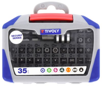 Tivoly - Coffret 35pcs embouts de vissage de sécurité