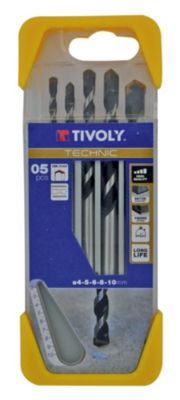 Tivoly - Coffret 5 forets béton gradués SLRD 4 à  10mm