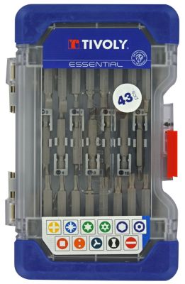 Tivoly - Coffret Ranger 43 pcs embouts de vissage long