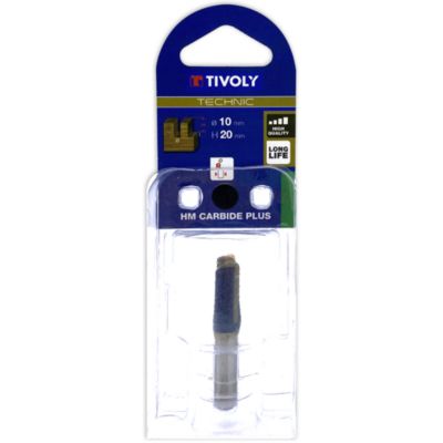 Tivoly - Fraise de Défonceuse à  Rainurer Droit -D10mm - 2 Lames en Carbure - TigeD8mm - Pour Travail du Bois