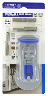 Tivoly - Kit 5pcs Perçage carrelage/grès-cérame
