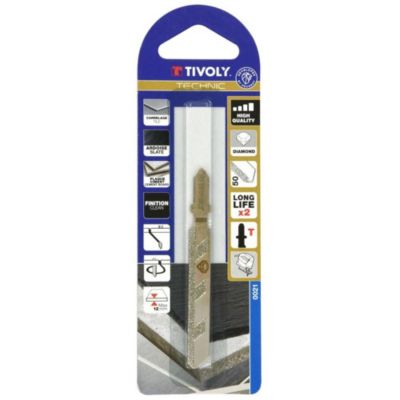 Tivoly Lame de scie sauteuse diamant 76 mm attache T 1 piece
