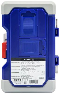 Tivoly - Mallette Ranger 20pcs Mixte Perçage Métal/Bois/Béton/Carrelage/Ceram