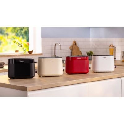 Toaster - BOSCH - TAT2M121 MyMoment - Blanc - 2 tranches - centrage ...