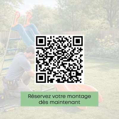 Toboggan Actou bleu 3 m plateforme 1,45 m 3 12 ans Trigano