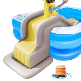 Toboggan Aquatique Gonflable pour Piscine - Jouet Anti-Basculement pour Parc Aquatique Extérieur