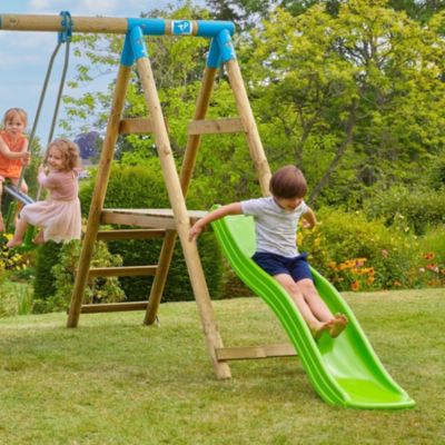Toboggan glissière  en plastique 220cm vert