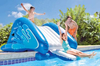 Toboggan gonflable pour piscine enterrée - Intex